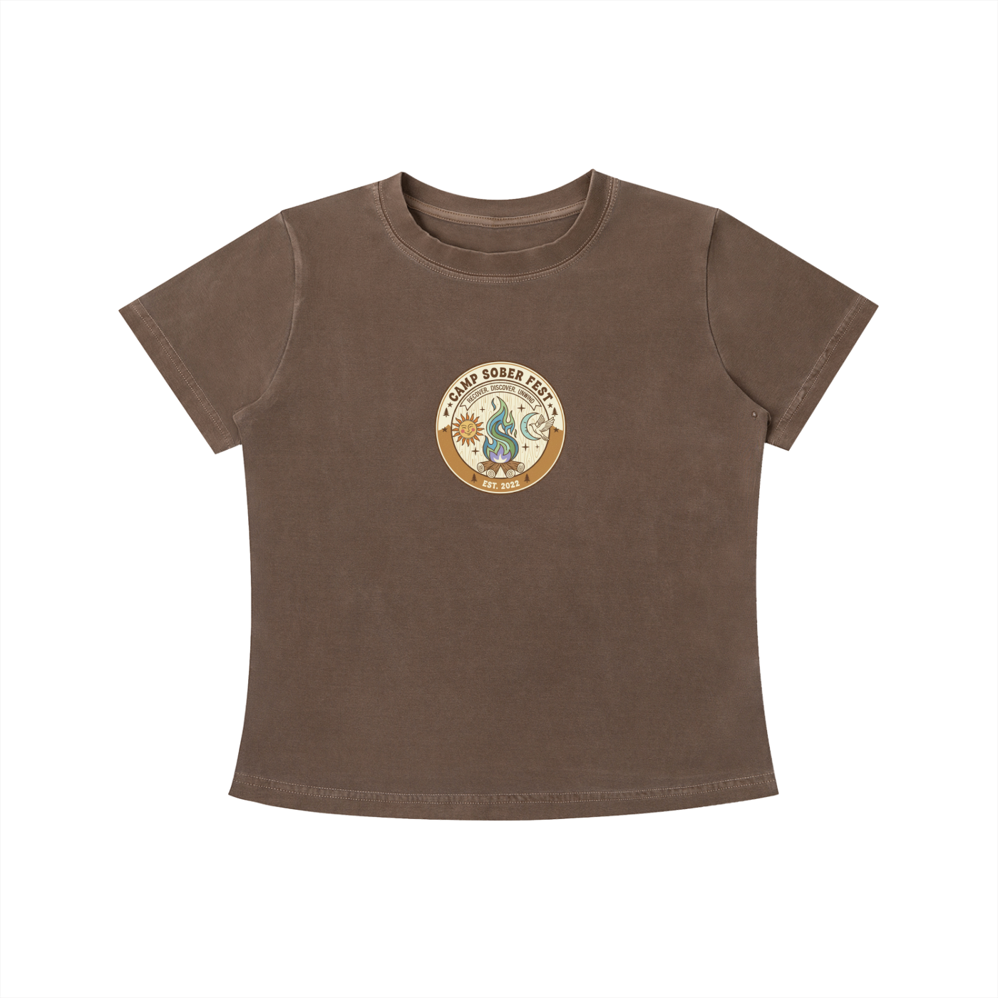 Recover, Discover, Unwind Vintage Wash Slim Fit T-shirt