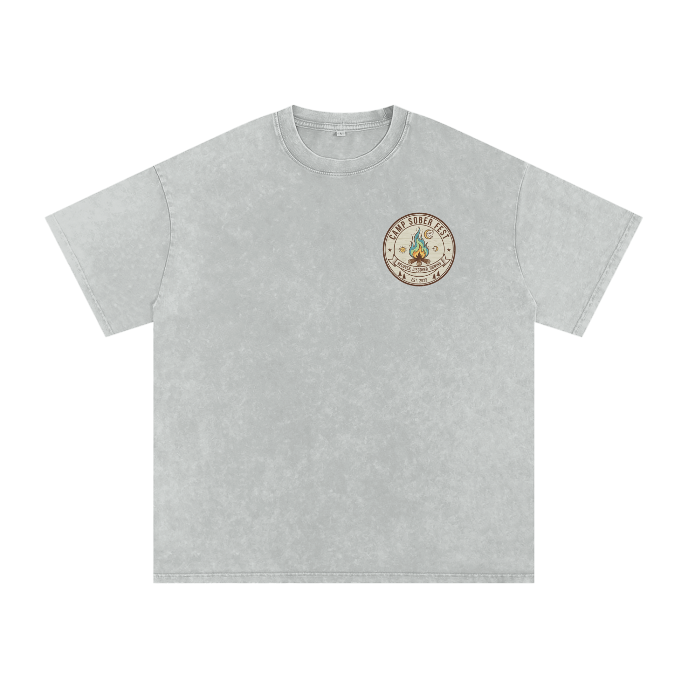 Unisex Recover, Discover, Unwind Oversized Cotton T-Shirt