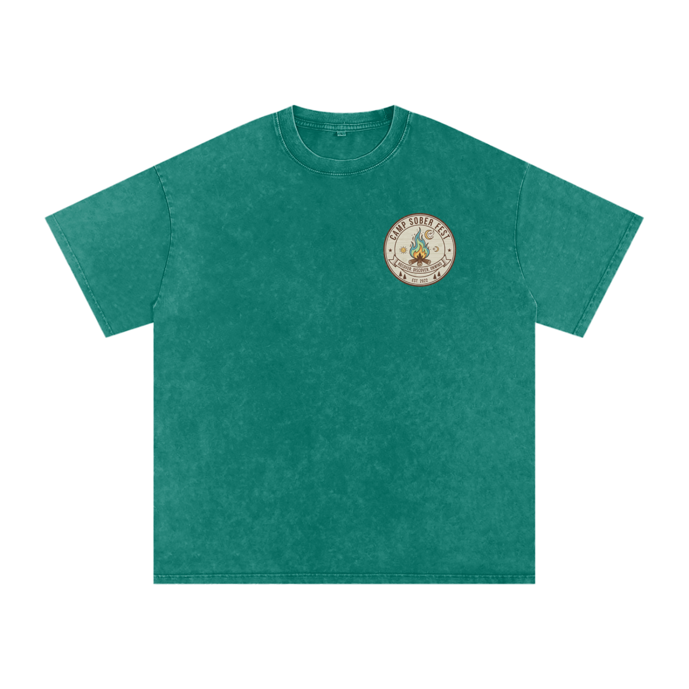 Unisex Recover, Discover, Unwind Oversized Cotton T-Shirt