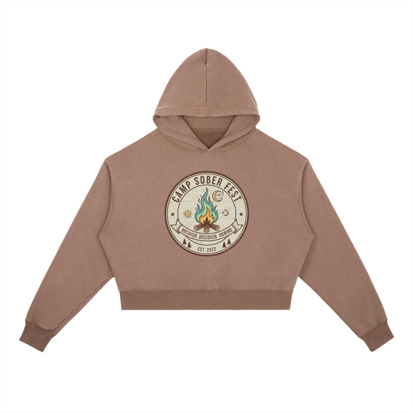 Recover, Discover, Unwind Washed Heavyweight Hoodie