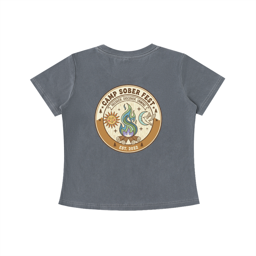 Recover, Discover, Unwind Vintage Wash Slim Fit T-shirt