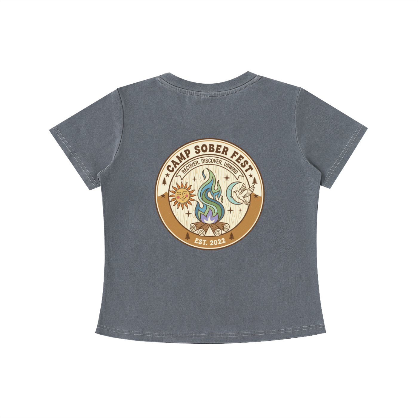 Recover, Discover, Unwind Vintage Wash Slim Fit T-shirt