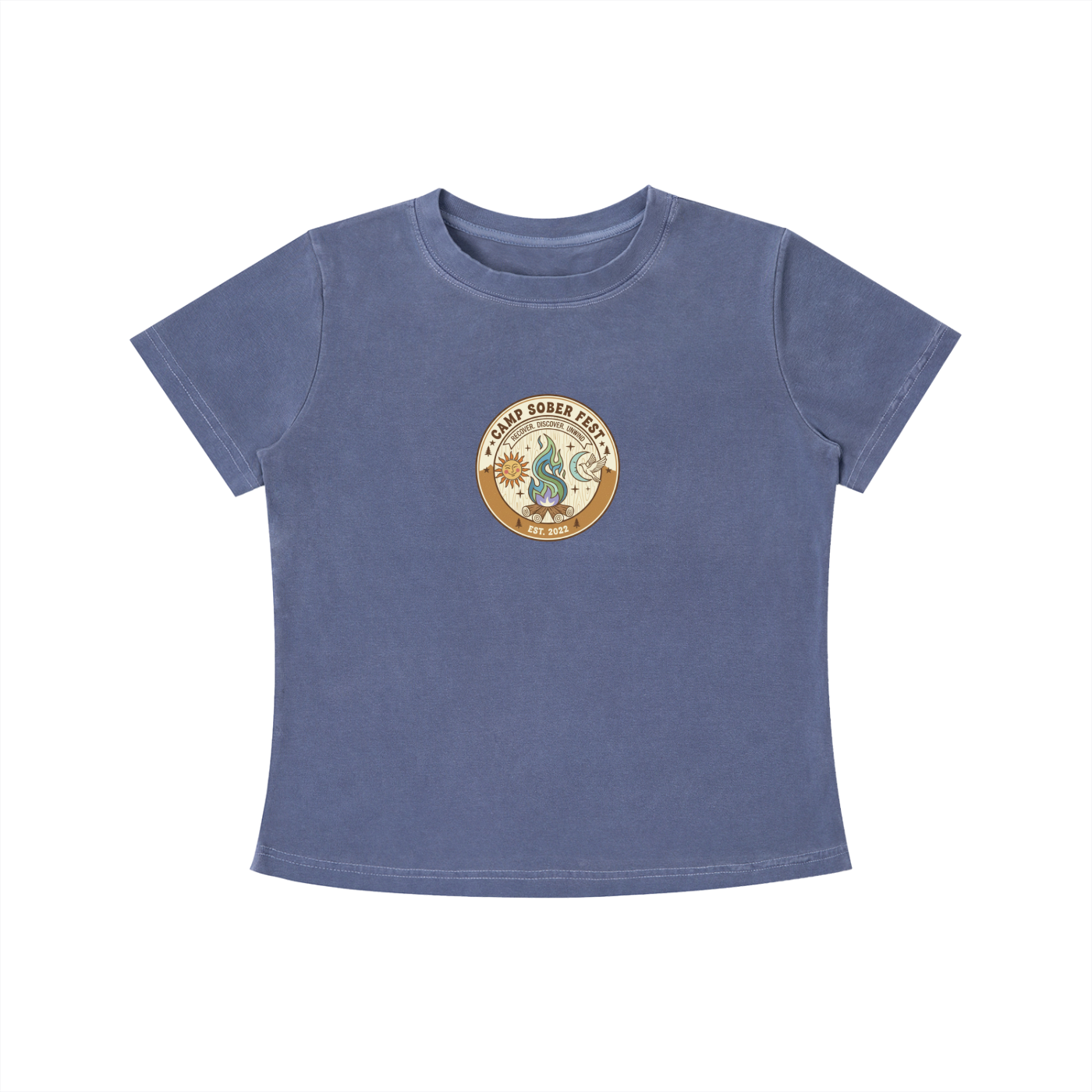 Recover, Discover, Unwind Vintage Wash Slim Fit T-shirt