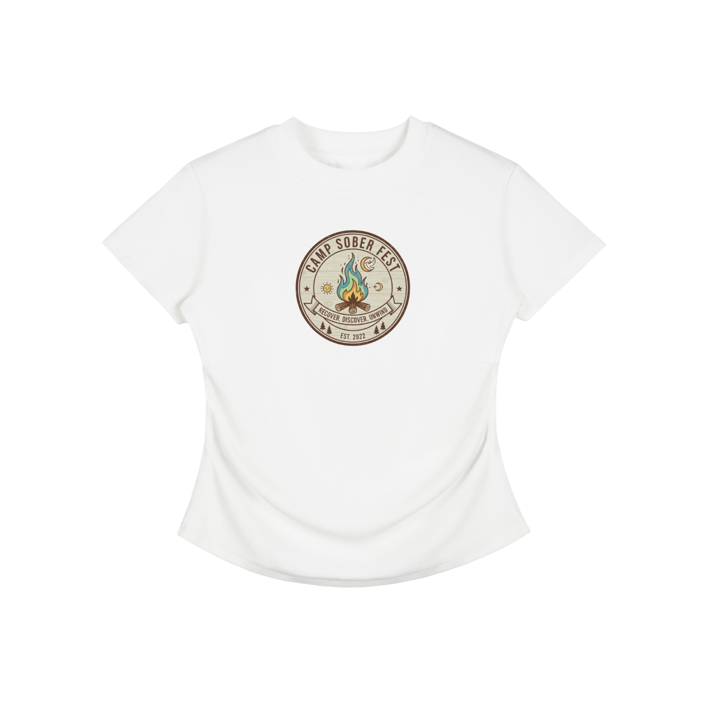Women's Recover, Discover, Unwind Bodycon Cotton T-Shirt