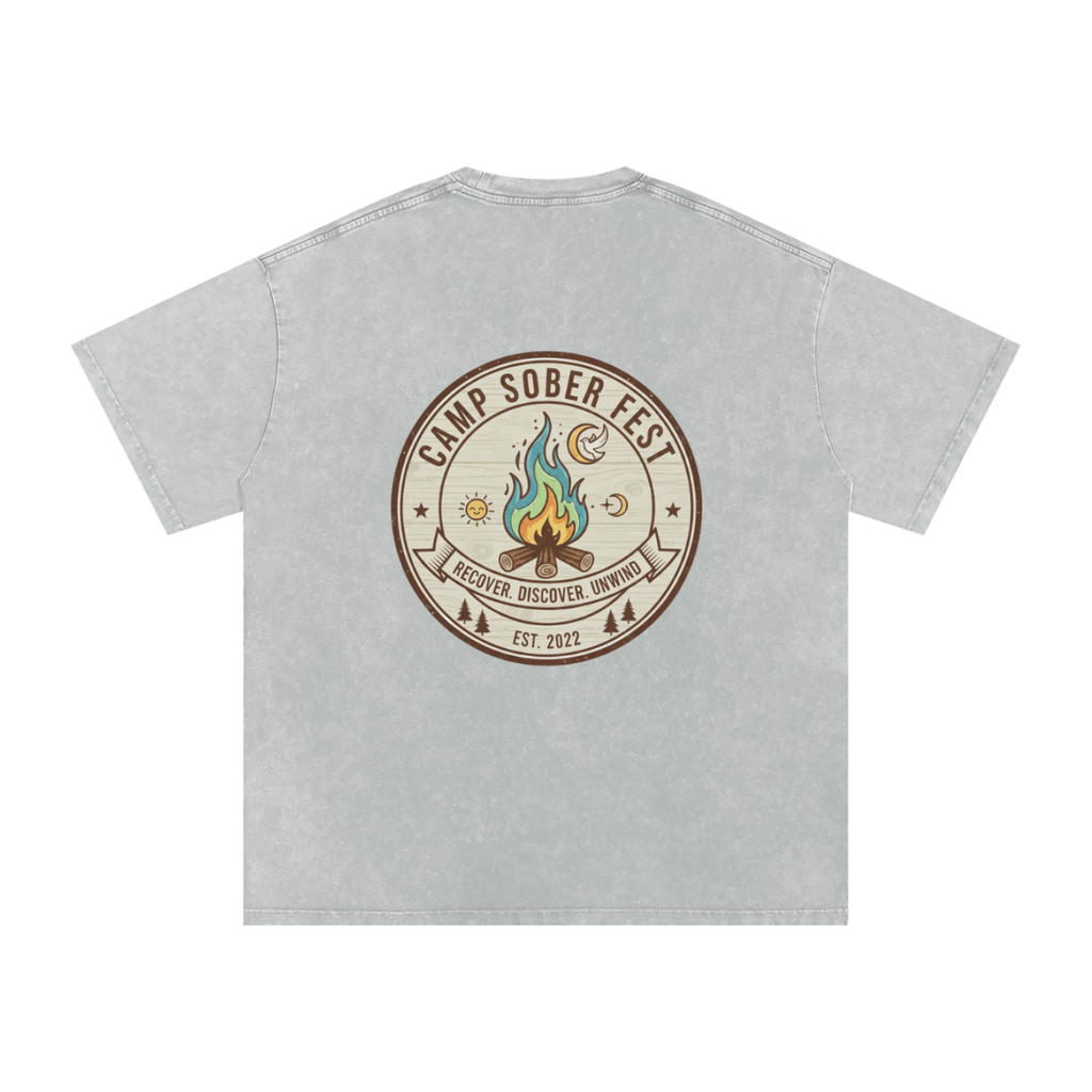 Unisex Recover, Discover, Unwind Oversized Cotton T-Shirt