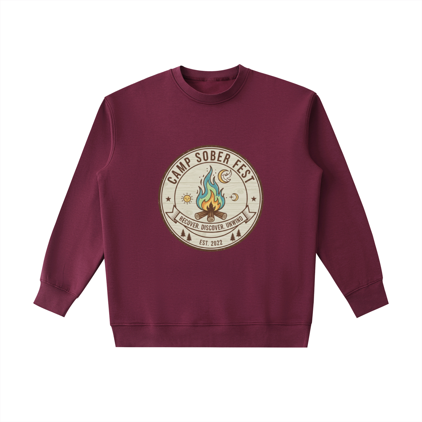Unisex Recover, Discover, Unwind Heavyweight Crewneck Sweatshirt