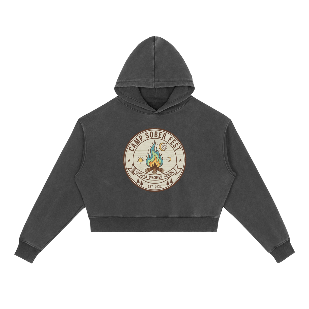 Recover, Discover, Unwind Washed Heavyweight Hoodie