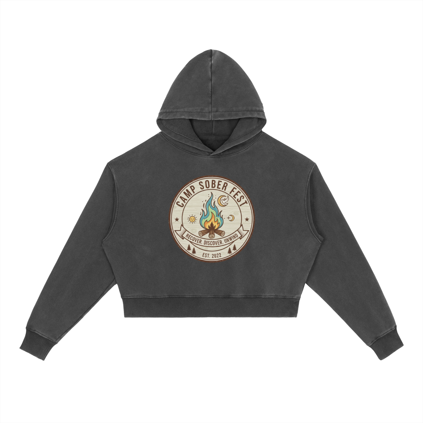 Recover, Discover, Unwind Washed Heavyweight Hoodie