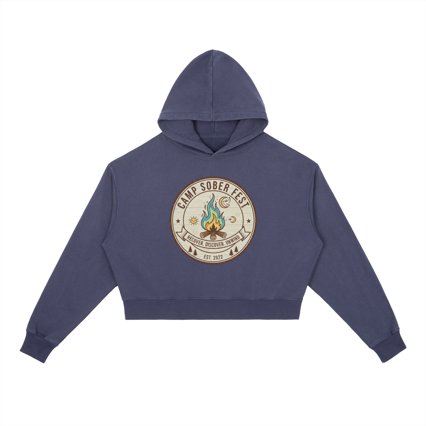 Recover, Discover, Unwind Washed Heavyweight Hoodie