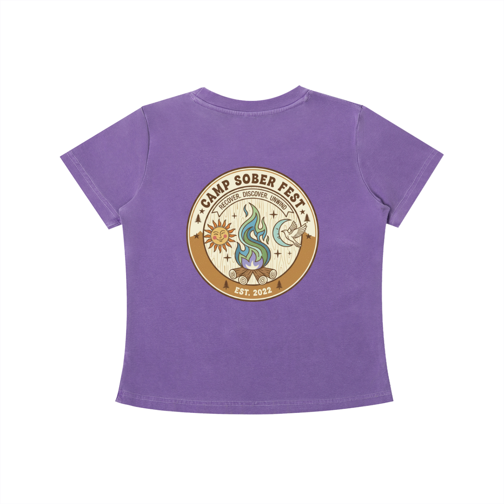 Recover, Discover, Unwind Vintage Wash Slim Fit T-shirt