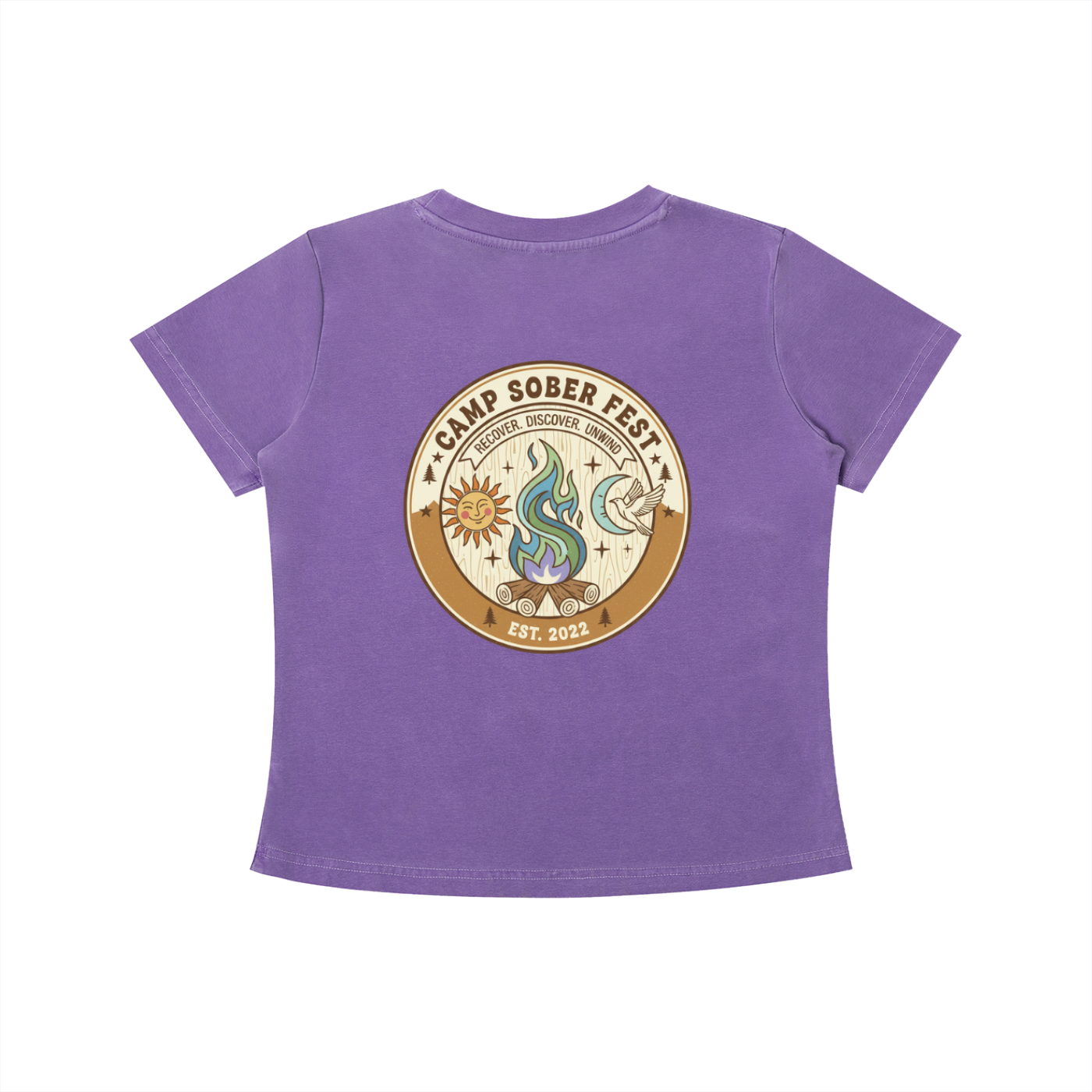 Recover, Discover, Unwind Vintage Wash Slim Fit T-shirt