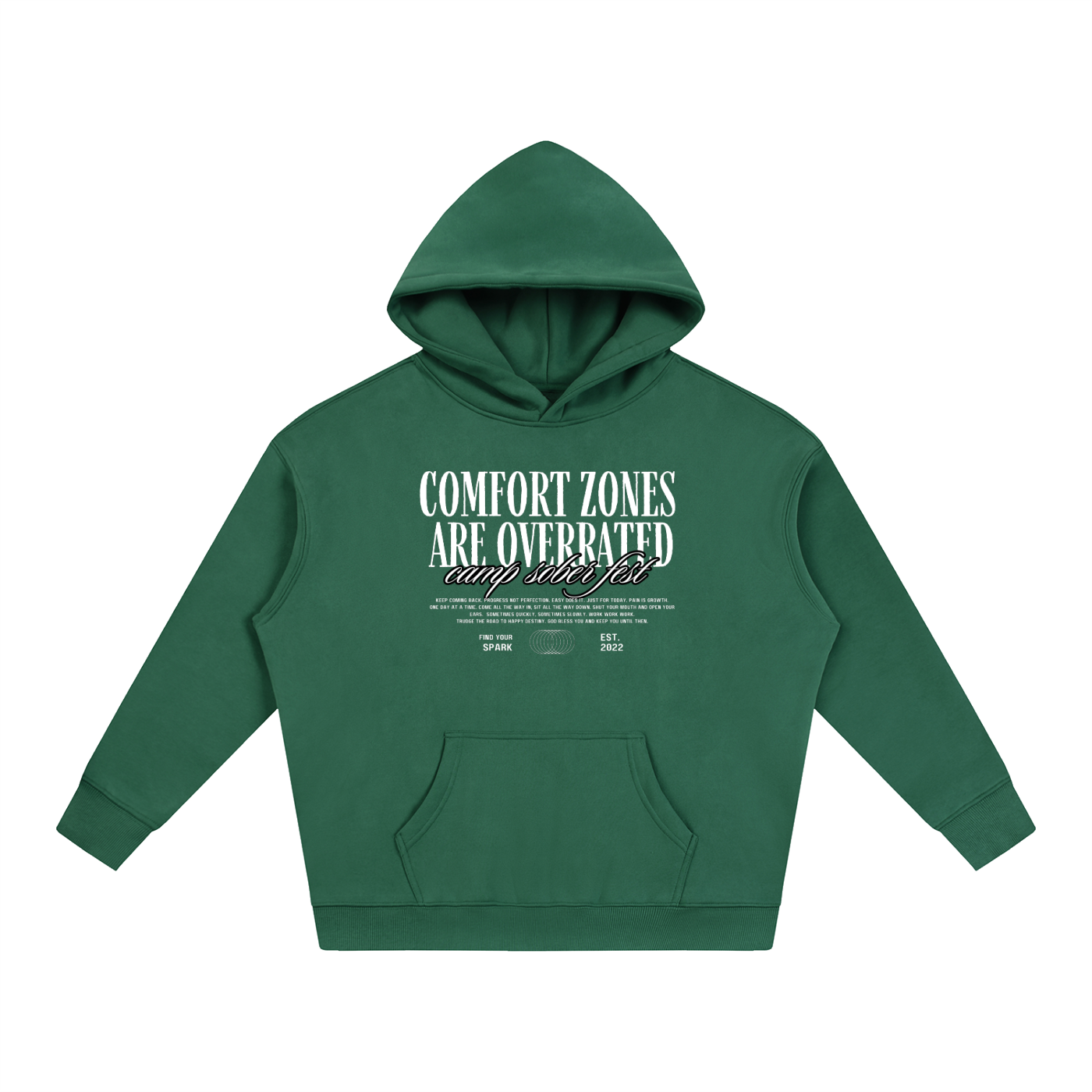 >Comfort Zones Oversize Fleeced Hoodie