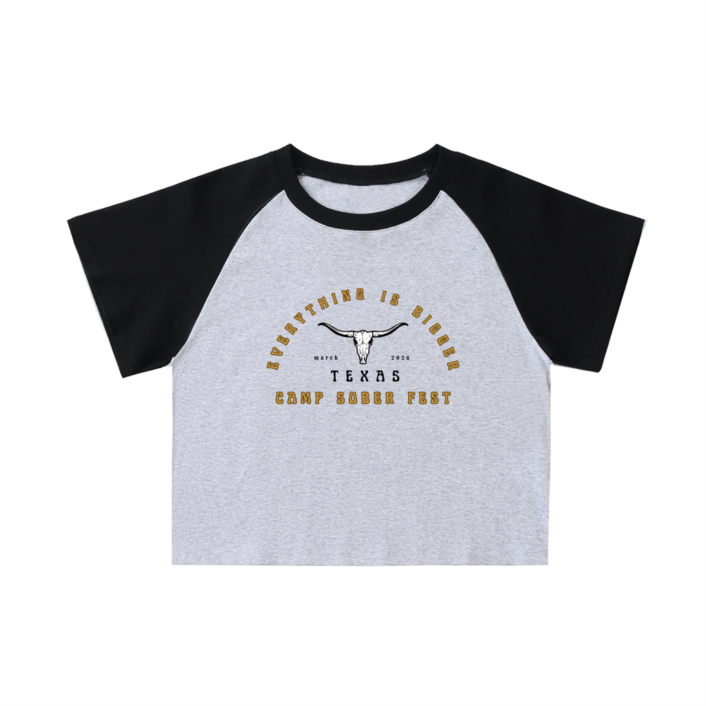 Longhorn Sleeve Crop Top