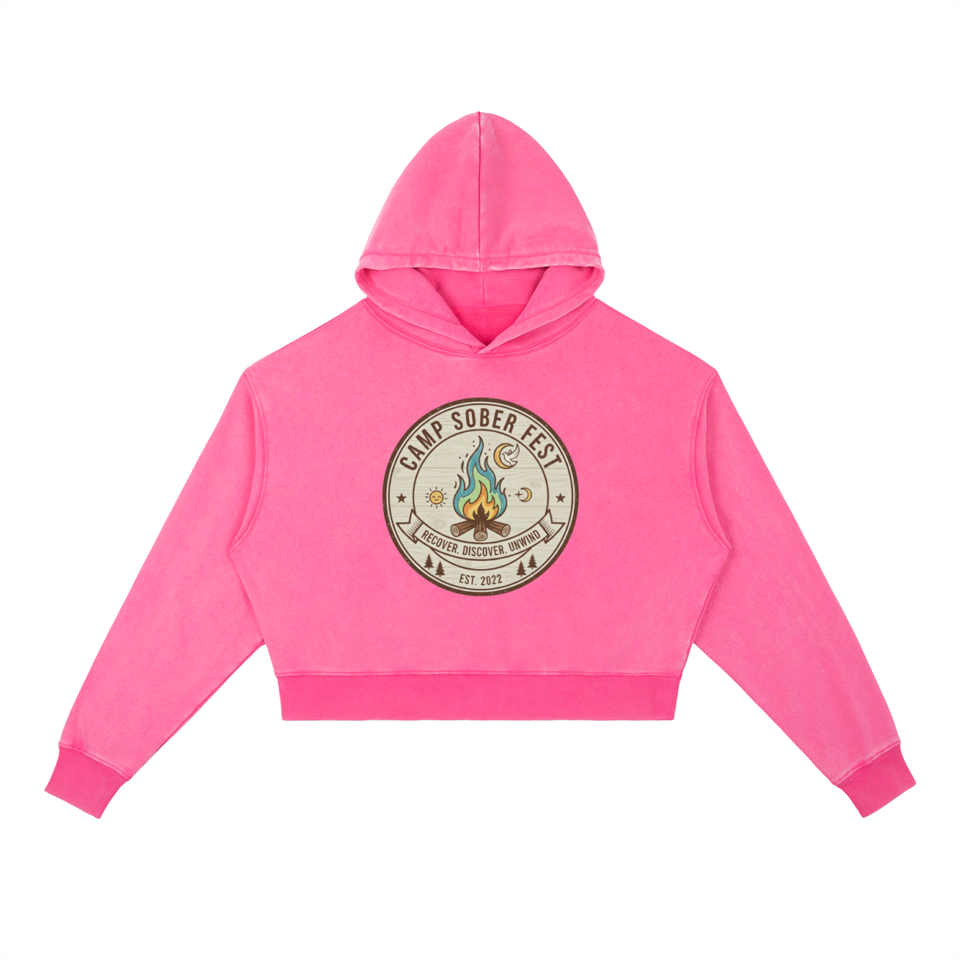 Recover, Discover, Unwind Washed Heavyweight Hoodie