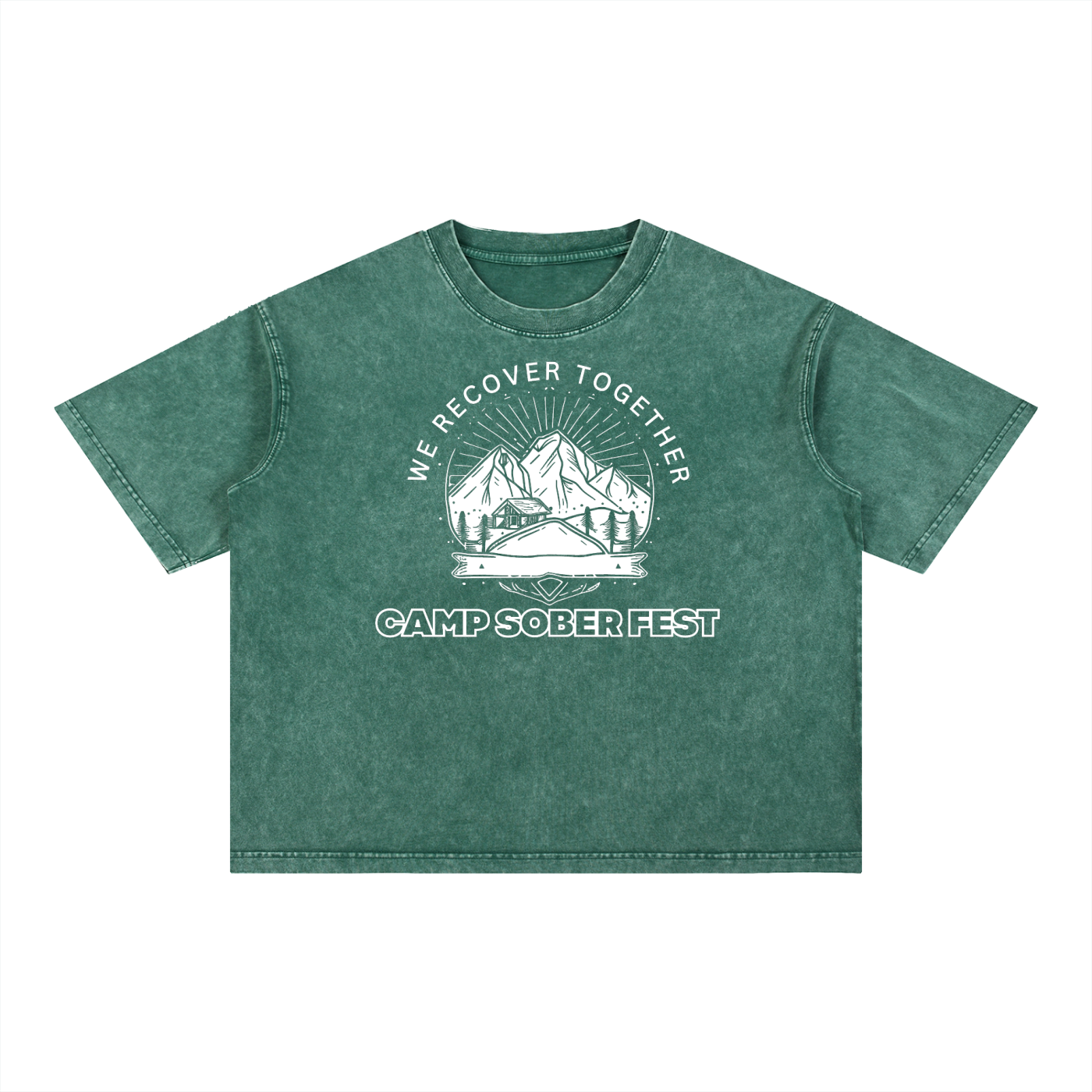 Unisex Recover Together Mineral Wash Boxy Cotton T-Shirt
