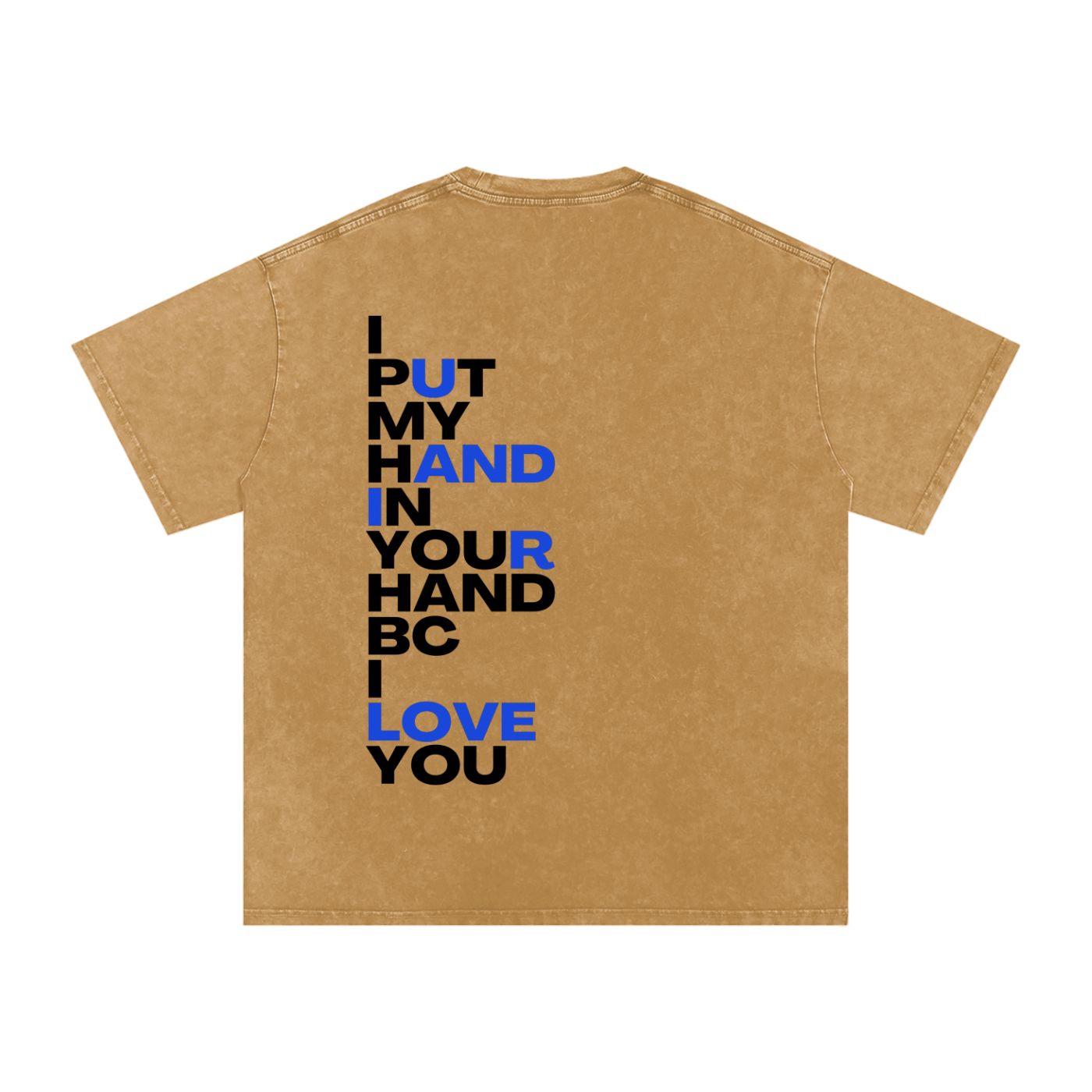 IPMHIYH Snow Washed Oversized Cotton T-Shirt