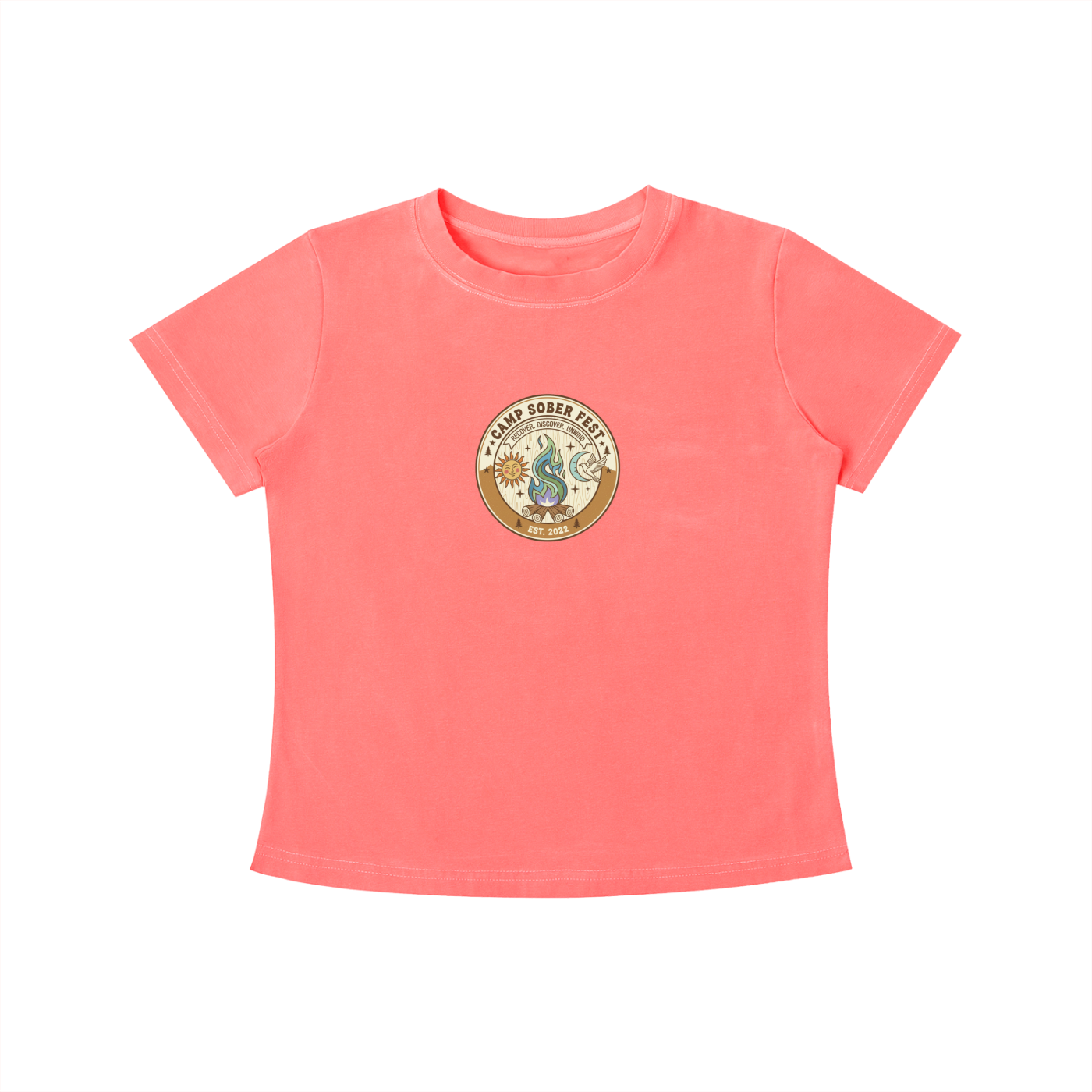 Recover, Discover, Unwind Vintage Wash Slim Fit T-shirt
