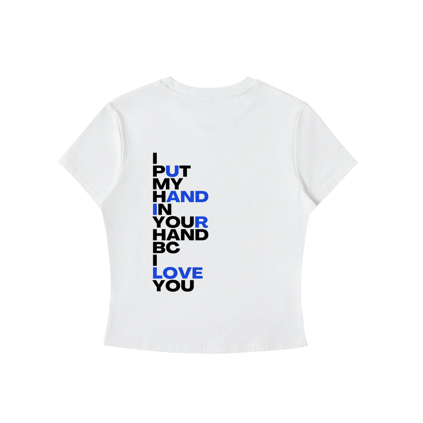 U AND I R LOVE Essential Bodycon Crewneck T-Shirt