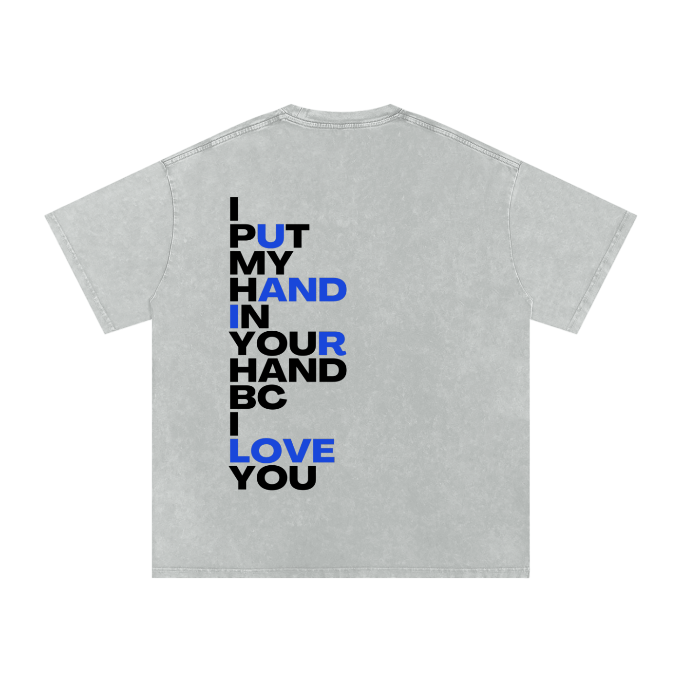 IPMHIYH Snow Washed Oversized Cotton T-Shirt