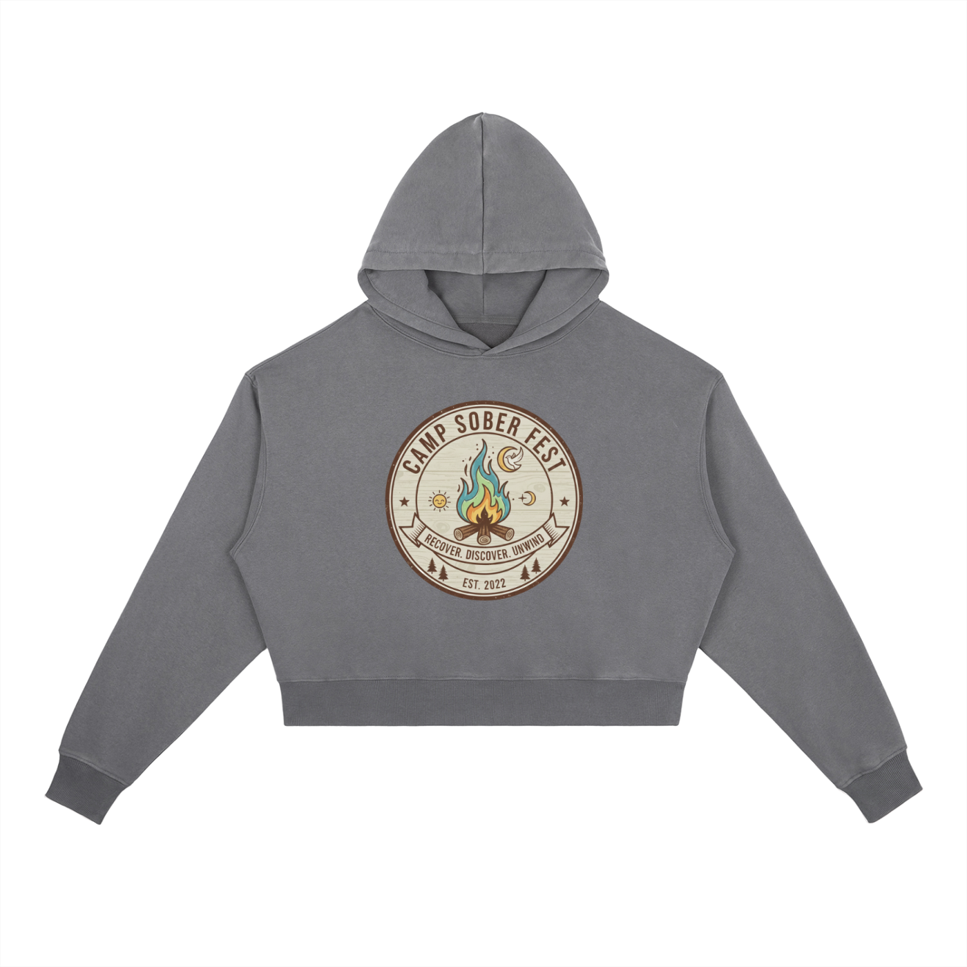 Recover, Discover, Unwind Washed Heavyweight Hoodie