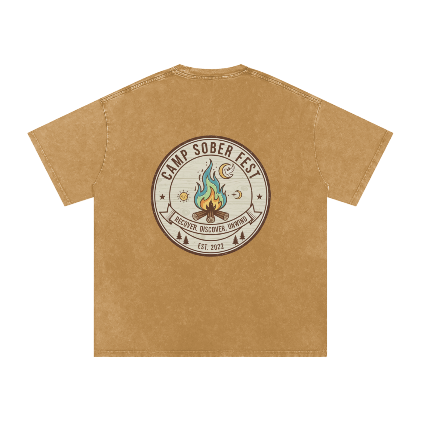 Unisex Recover, Discover, Unwind Oversized Cotton T-Shirt