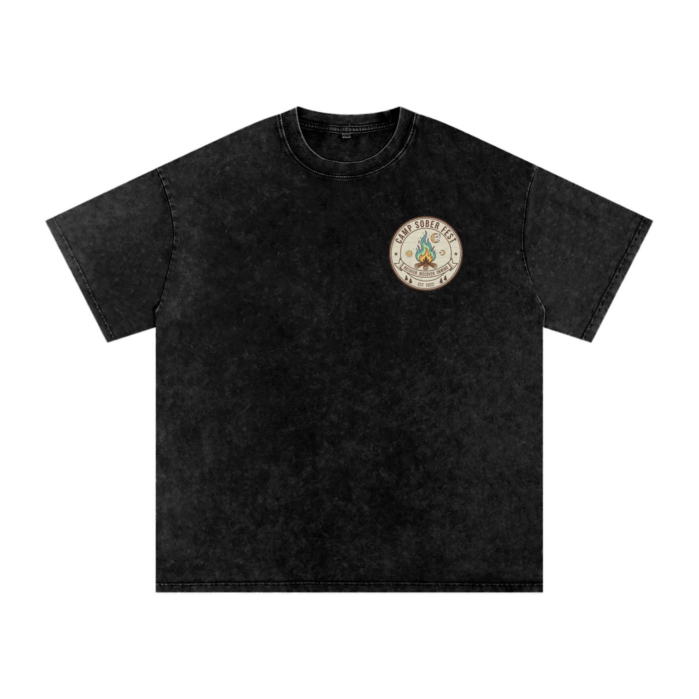 Unisex Recover, Discover, Unwind Oversized Cotton T-Shirt