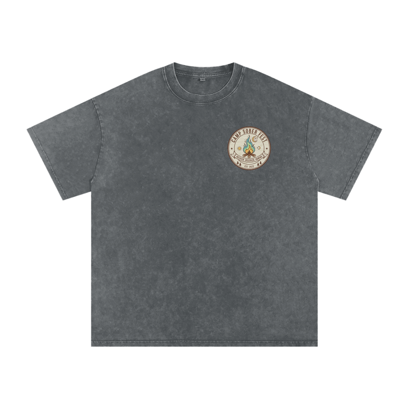 Unisex Recover, Discover, Unwind Oversized Cotton T-Shirt