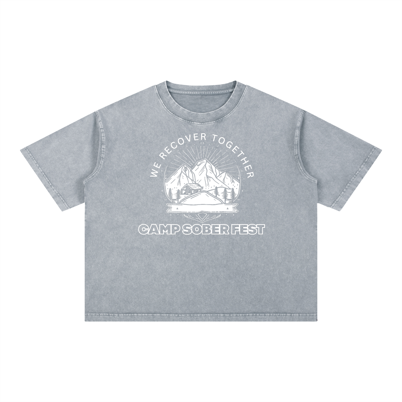 Unisex Recover Together Mineral Wash Boxy Cotton T-Shirt