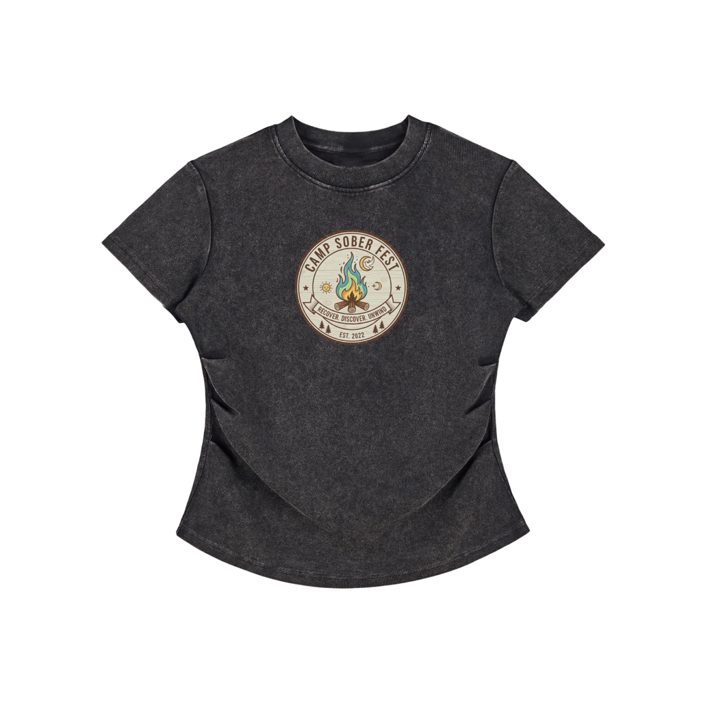 Women's Recover, Discover, Unwind Bodycon Cotton T-Shirt