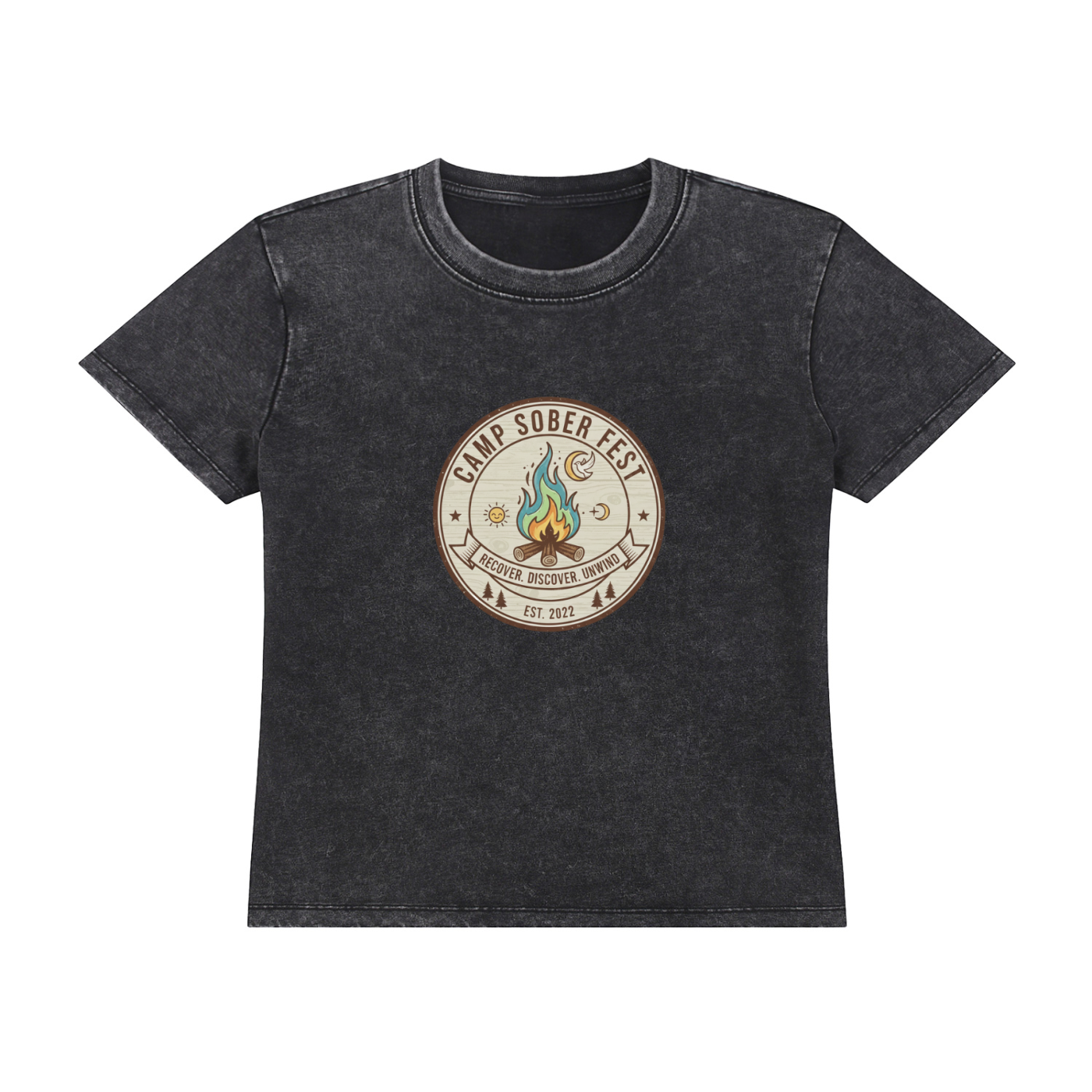 Vintage Recovery, Discover Unwind Wash Drop Shoulder T-shirt
