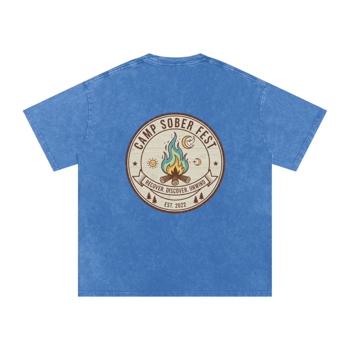 Unisex Recover, Discover, Unwind Oversized Cotton T-Shirt