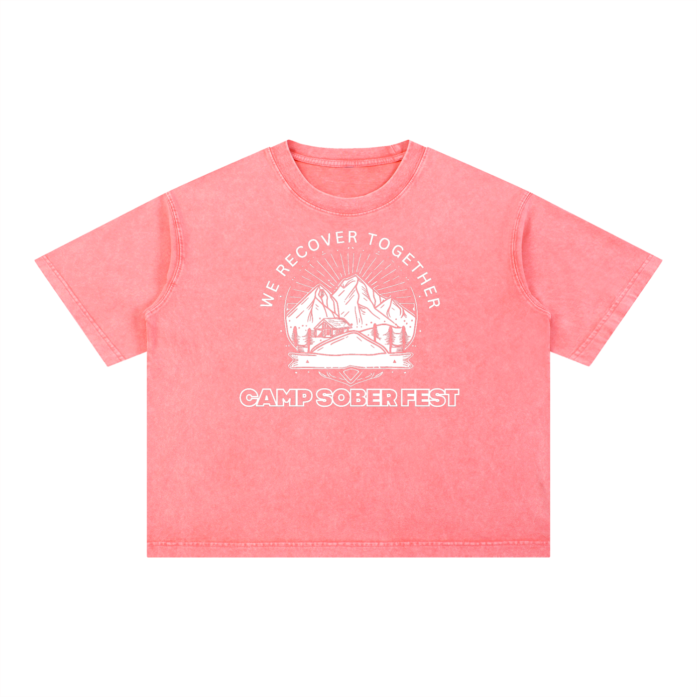 Unisex Recover Together Mineral Wash Boxy Cotton T-Shirt