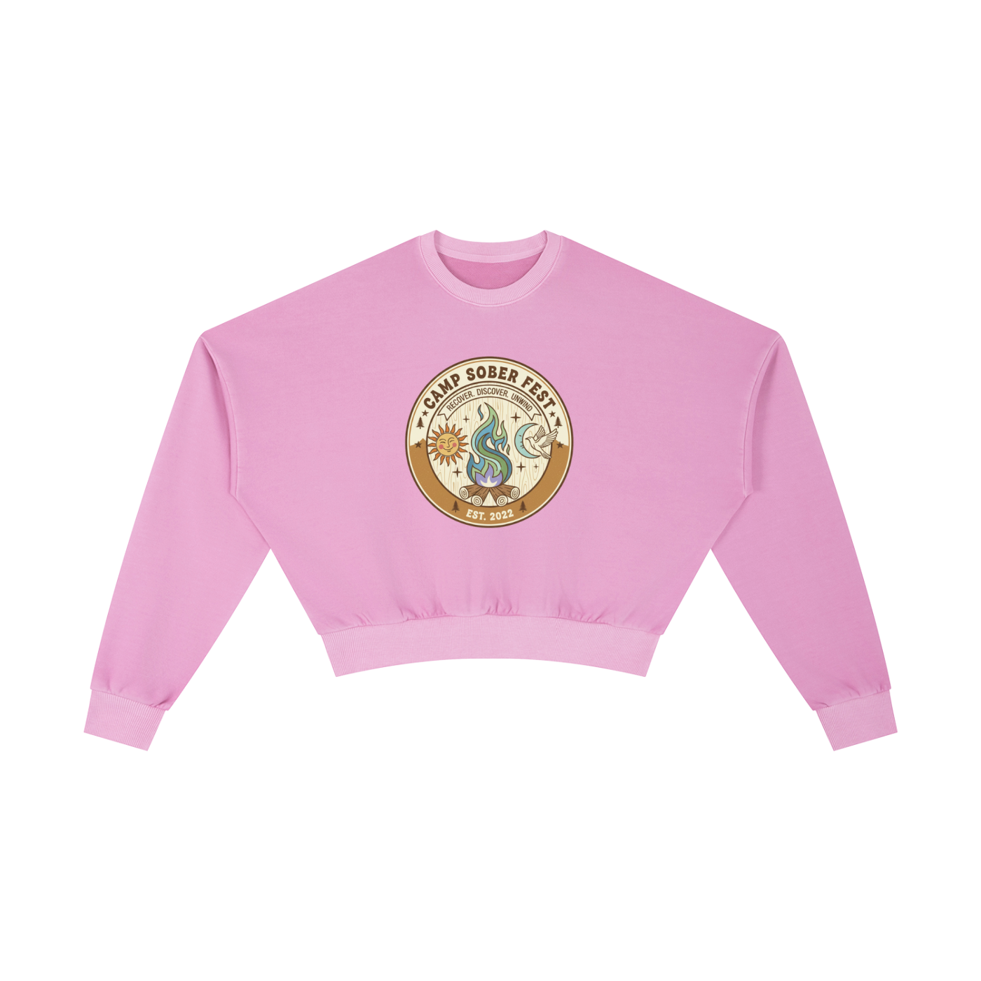 Recover, Discover, Unwind Vintage Washed Cropped Sweatshirt