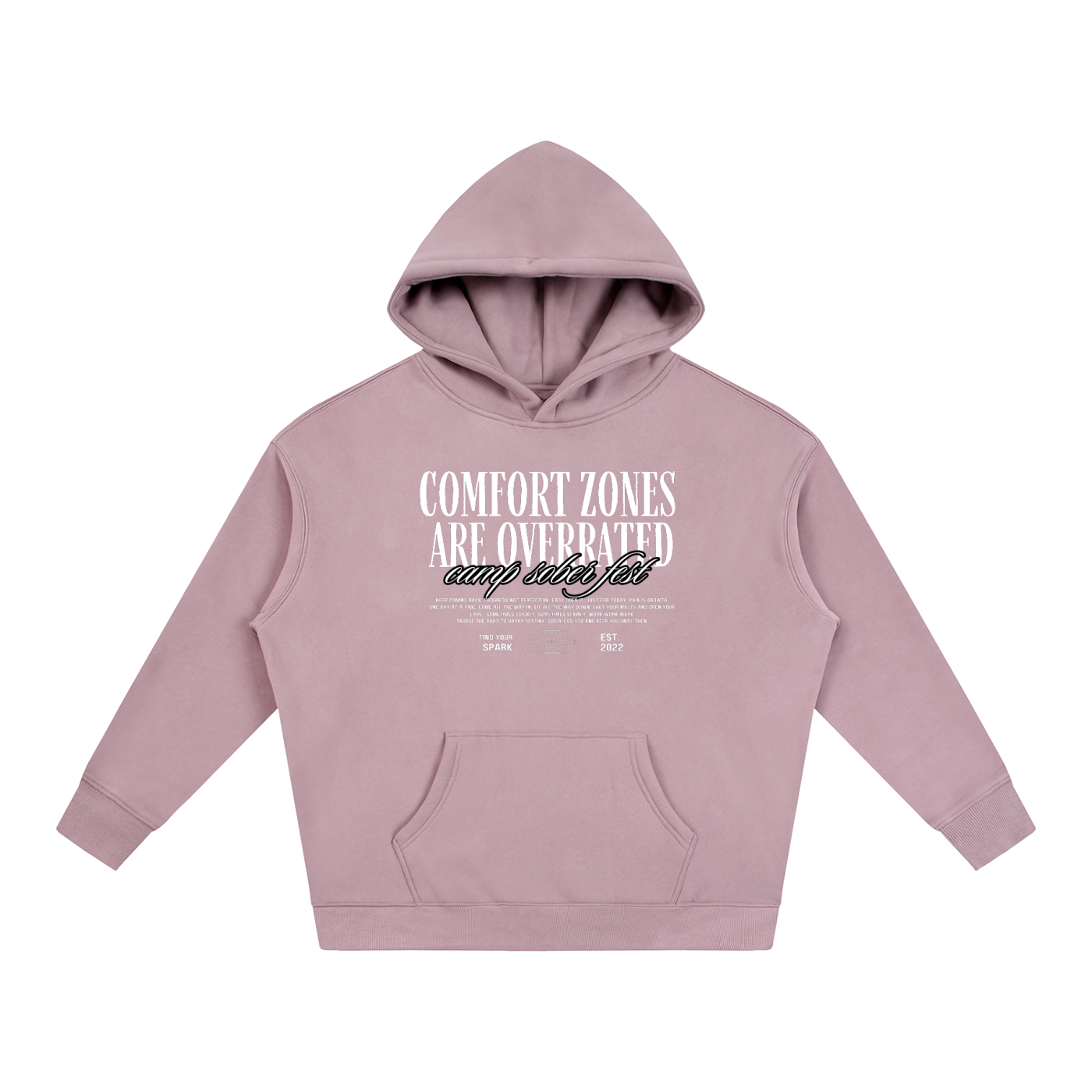 >Comfort Zones Oversize Fleeced Hoodie