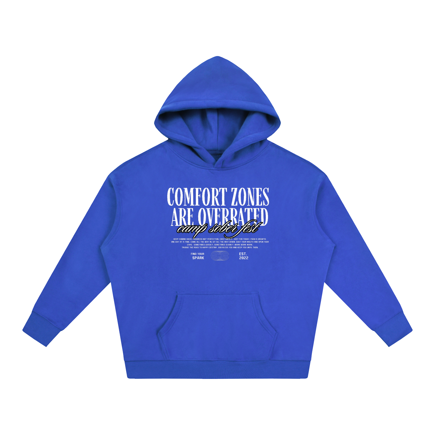 >Comfort Zones Oversize Fleeced Hoodie