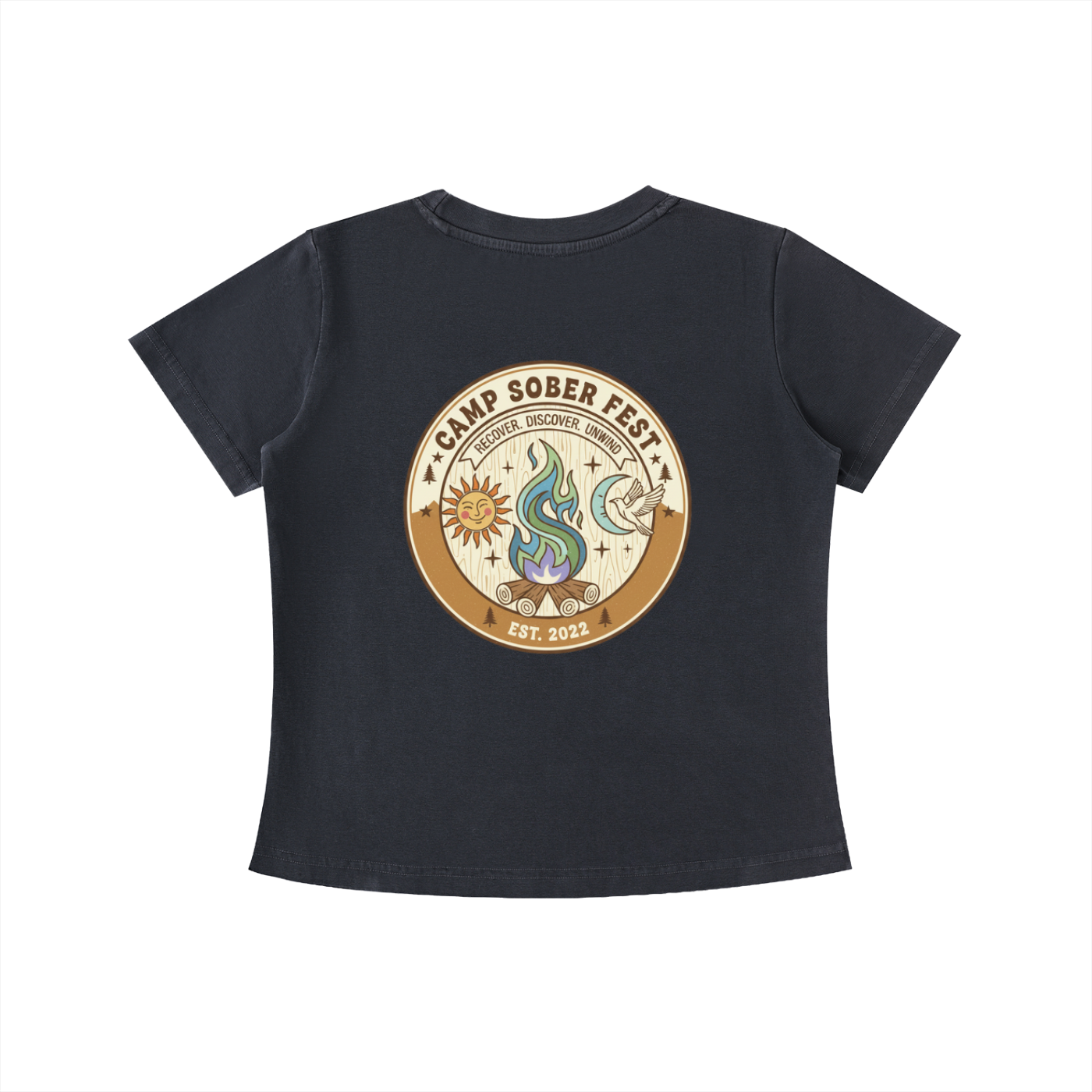Recover, Discover, Unwind Vintage Wash Slim Fit T-shirt
