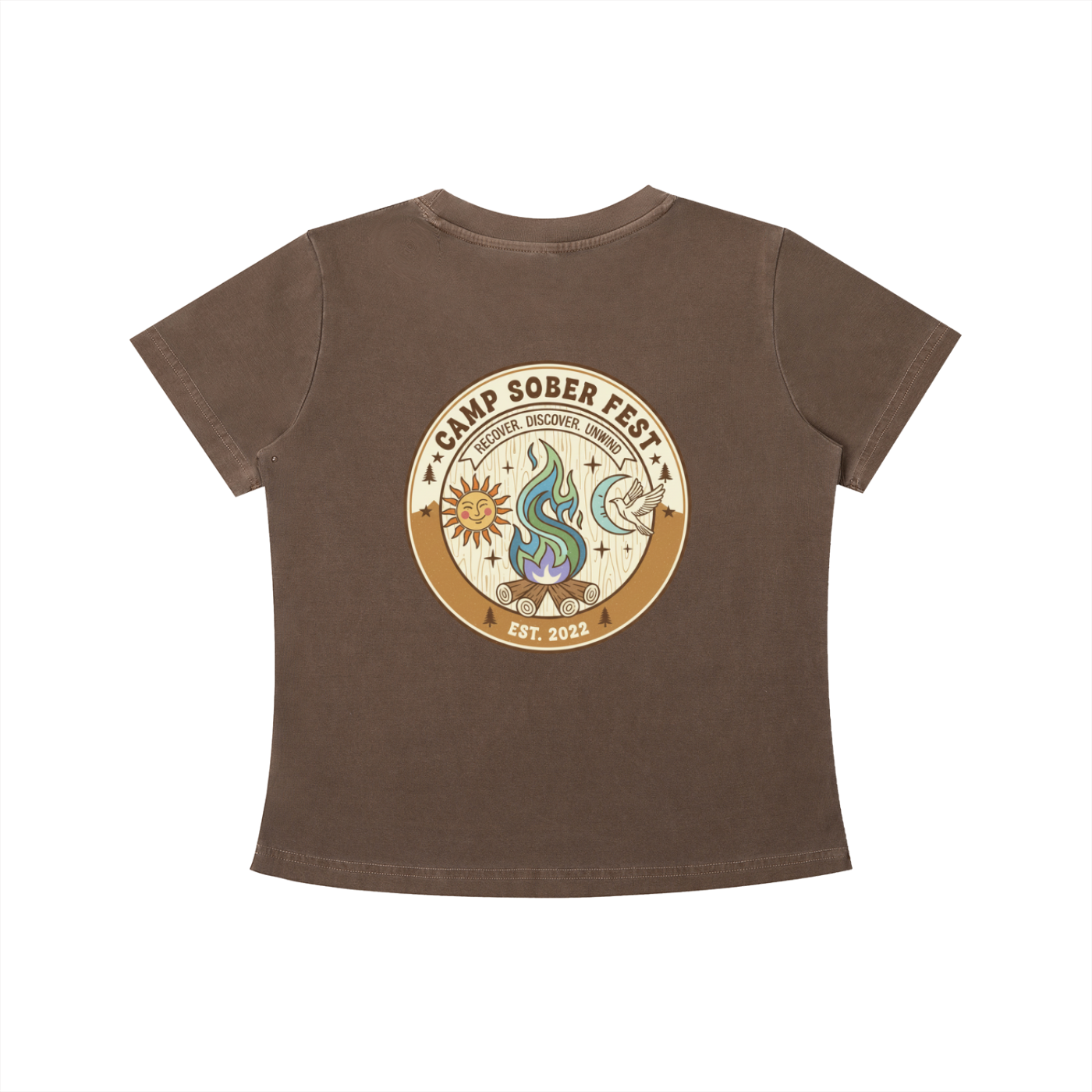 Recover, Discover, Unwind Vintage Wash Slim Fit T-shirt