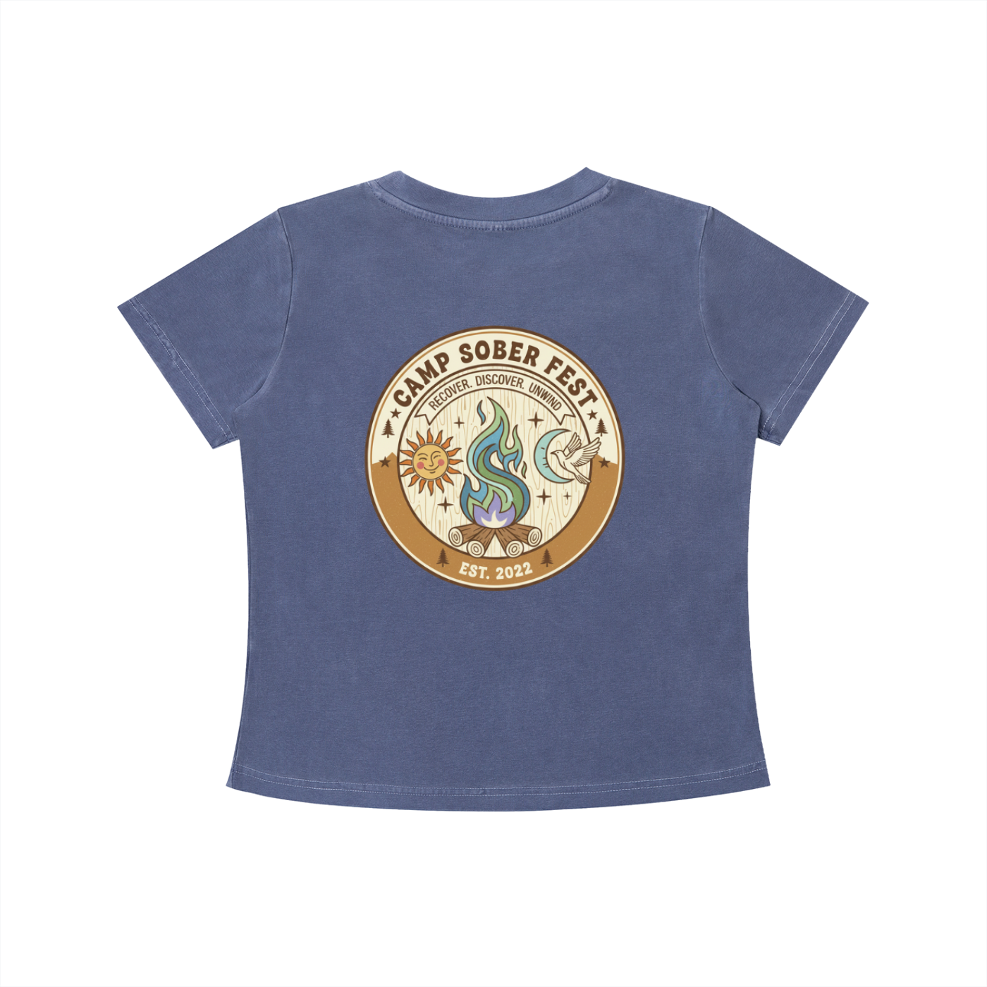 Recover, Discover, Unwind Vintage Wash Slim Fit T-shirt