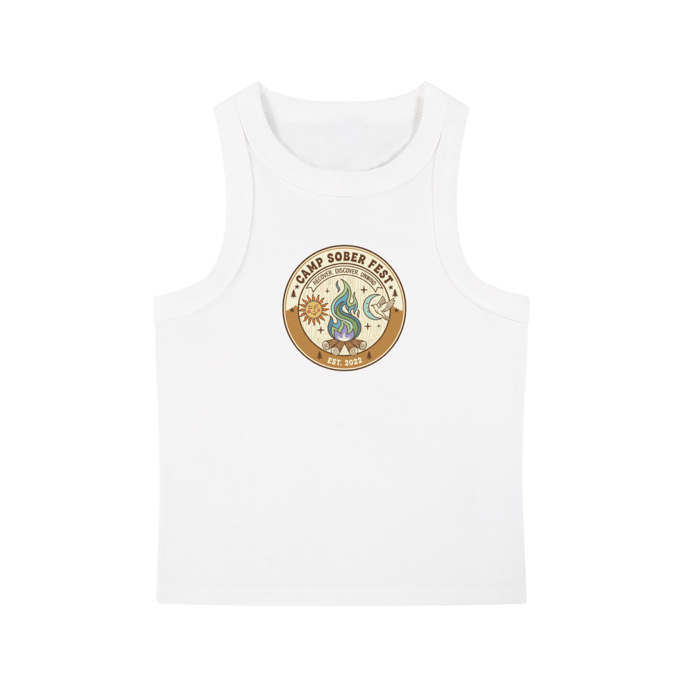 Women's Recover, Discover, Unwind Snow Washed Tank Top