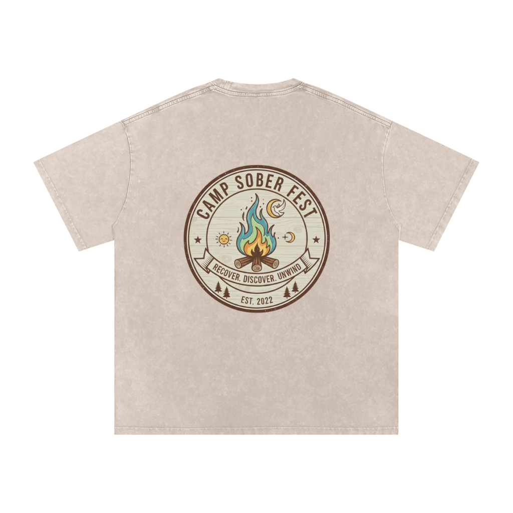 Unisex Recover, Discover, Unwind Oversized Cotton T-Shirt