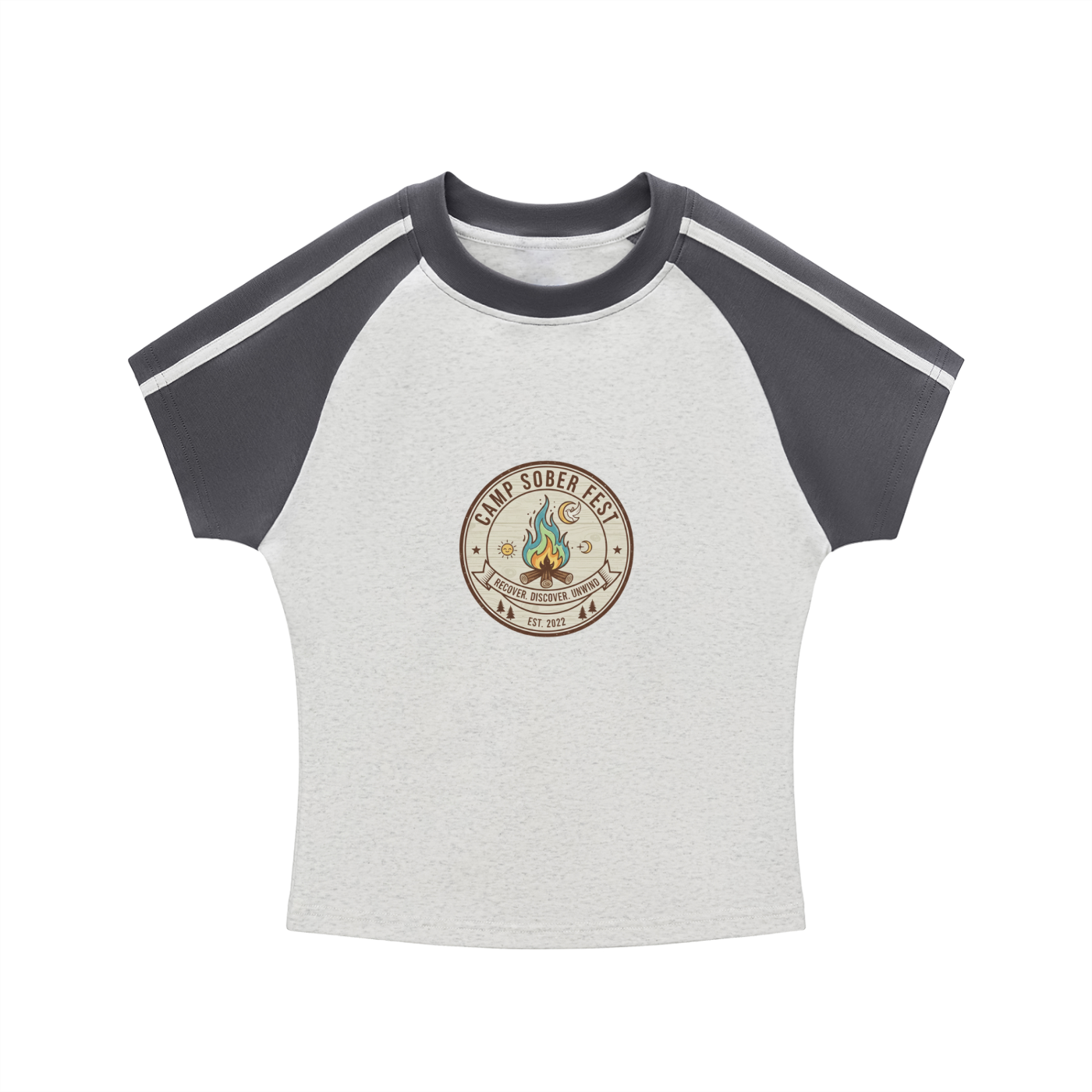 Recover, Discover, Unwind Bodycon Sleeve T-Shirt