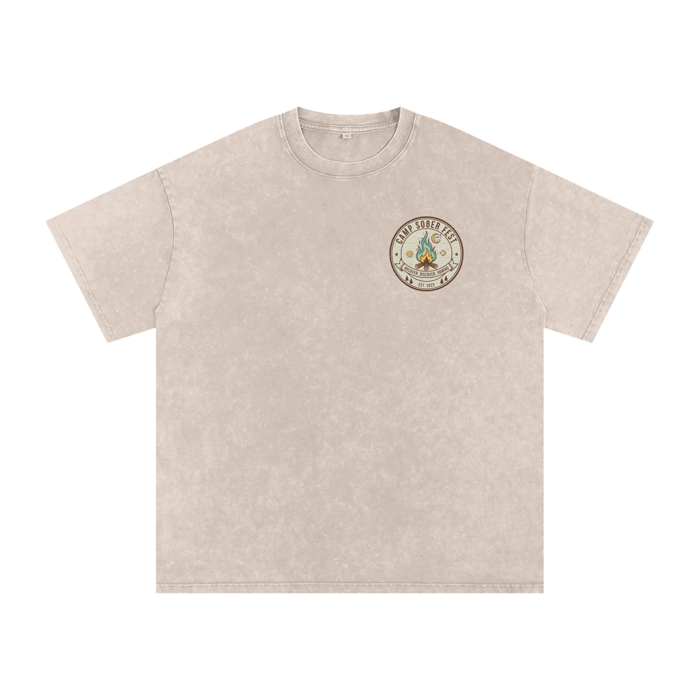 Unisex Recover, Discover, Unwind Oversized Cotton T-Shirt