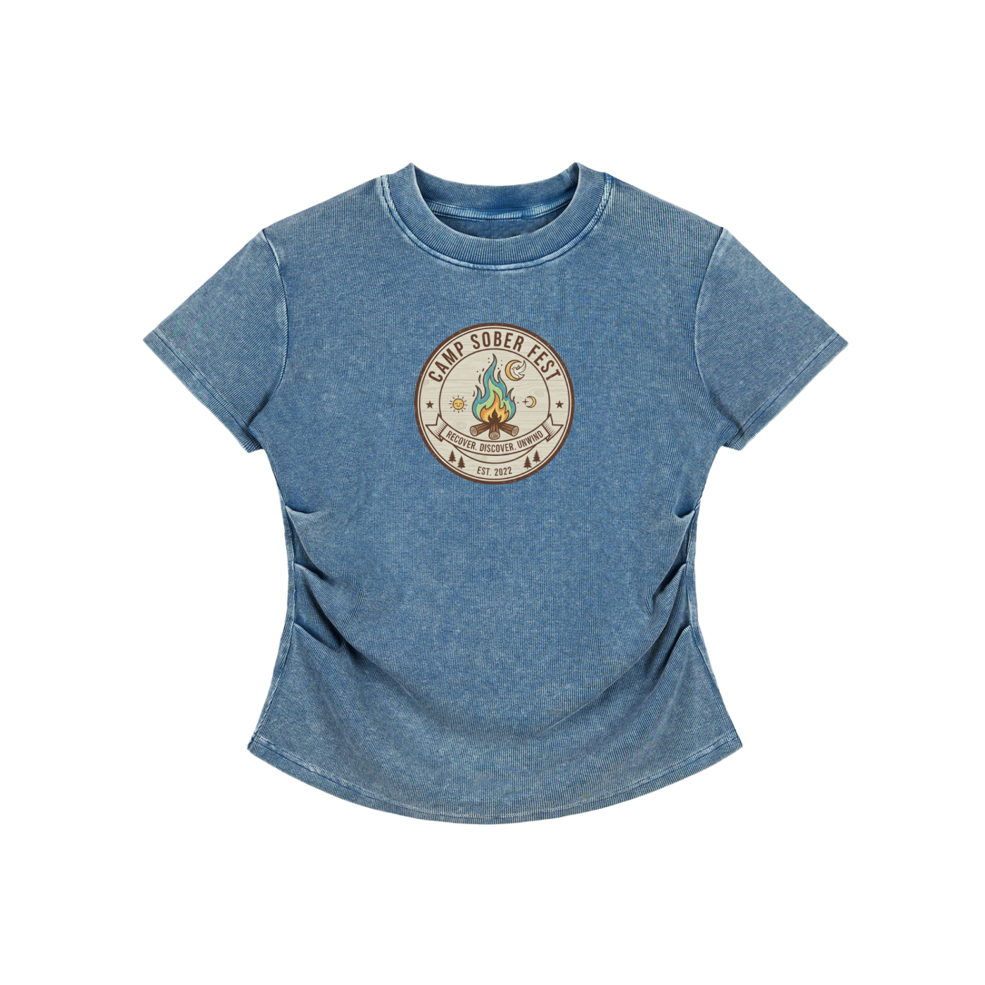 Women's Recover, Discover, Unwind Bodycon Cotton T-Shirt