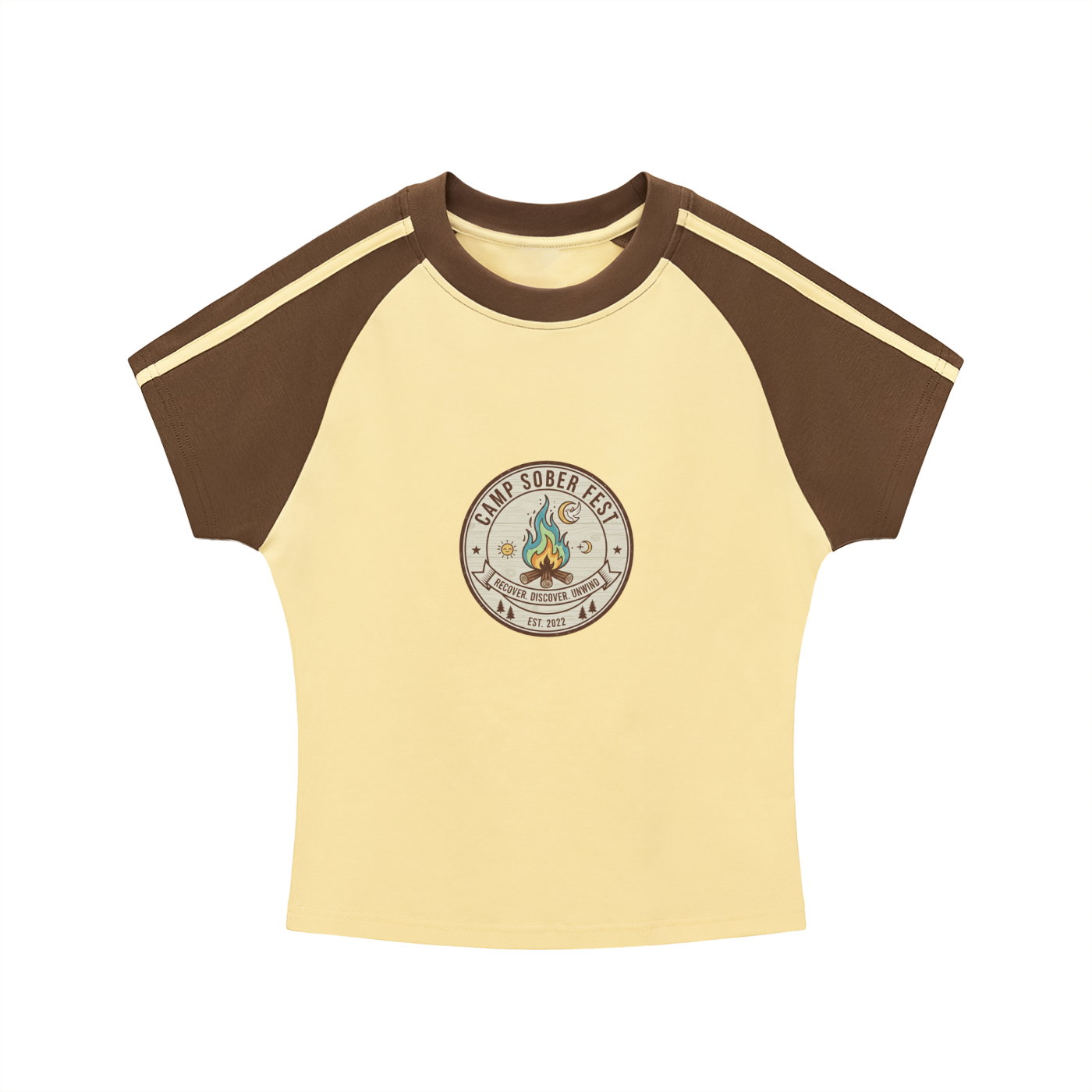 Recover, Discover, Unwind Bodycon Sleeve T-Shirt