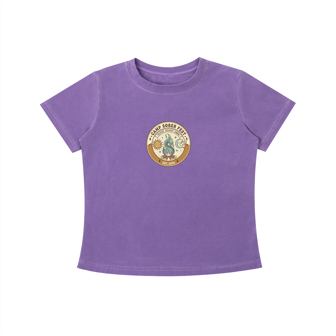 Recover, Discover, Unwind Vintage Wash Slim Fit T-shirt