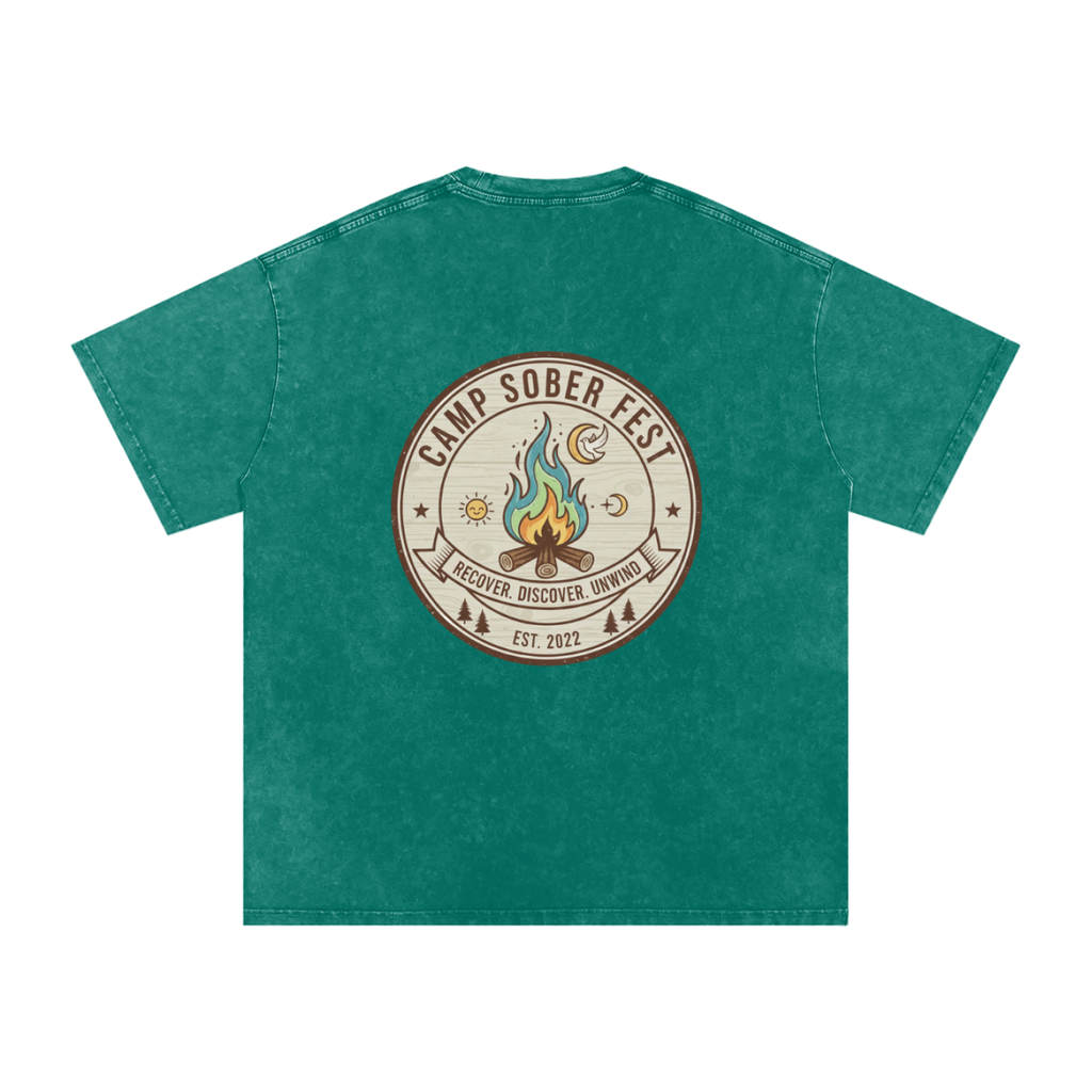 Unisex Recover, Discover, Unwind Oversized Cotton T-Shirt