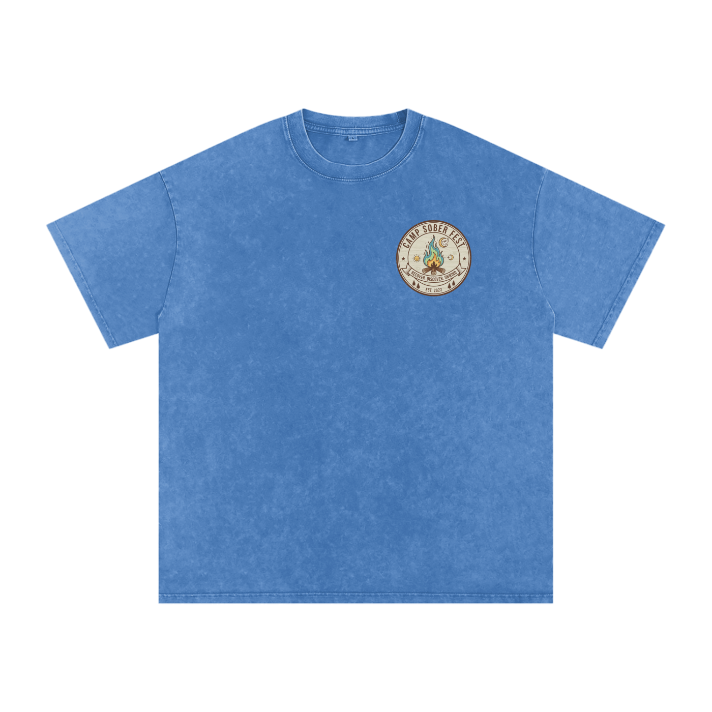 Unisex Recover, Discover, Unwind Oversized Cotton T-Shirt