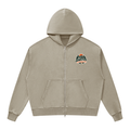 Unisex Life Saving Love Mineral Wash Boxy Full Zip Hoodie