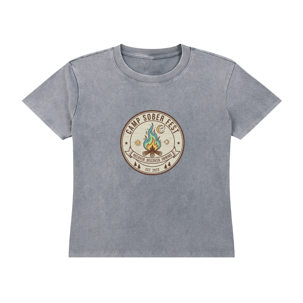 Vintage Recovery, Discover Unwind Wash Drop Shoulder T-shirt