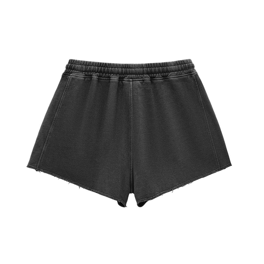 Women's CSF Snow Washed Raw Edge Drawstring Shorts